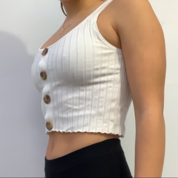 White Crop Top - Picture 4 of 4